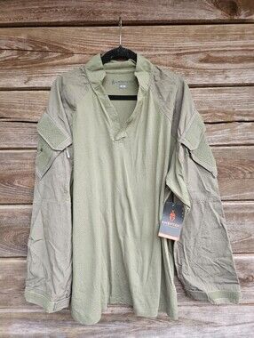 NWT Kryptek Tactical LS Rugby Shirt XL Ranger Green Combat Military Tactical Top